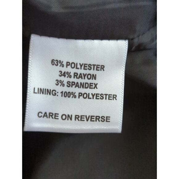 Calvin Klein Women's Solid Stretch Back Zipper Pencil Skirts Black Size 10 - Picture 6 of 8